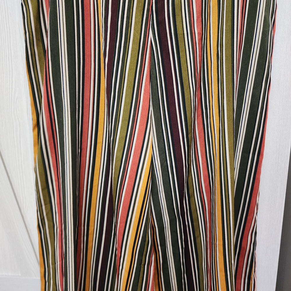 Striped Multicolor Boot Cut Pants - Picture 4 of 11